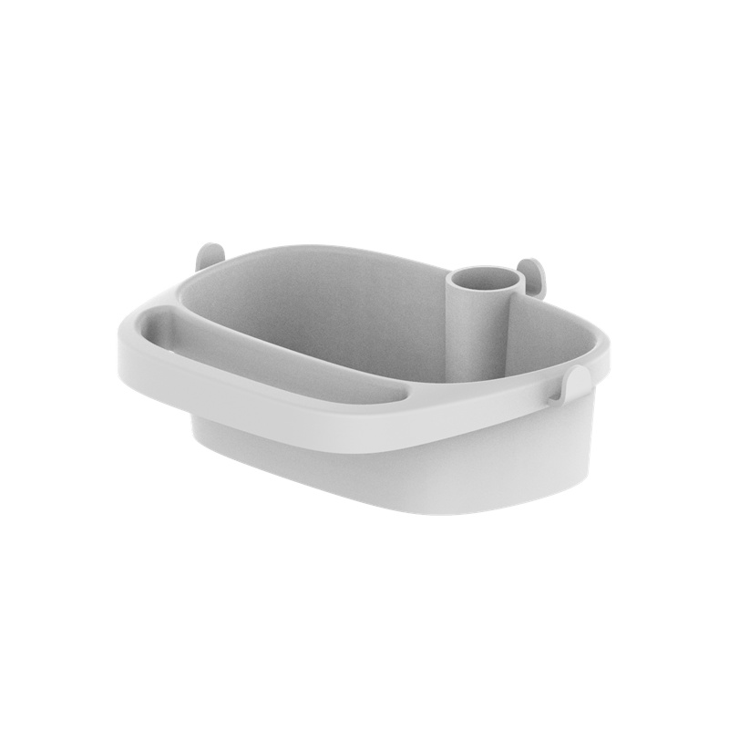 Bin with handle and cable hooks