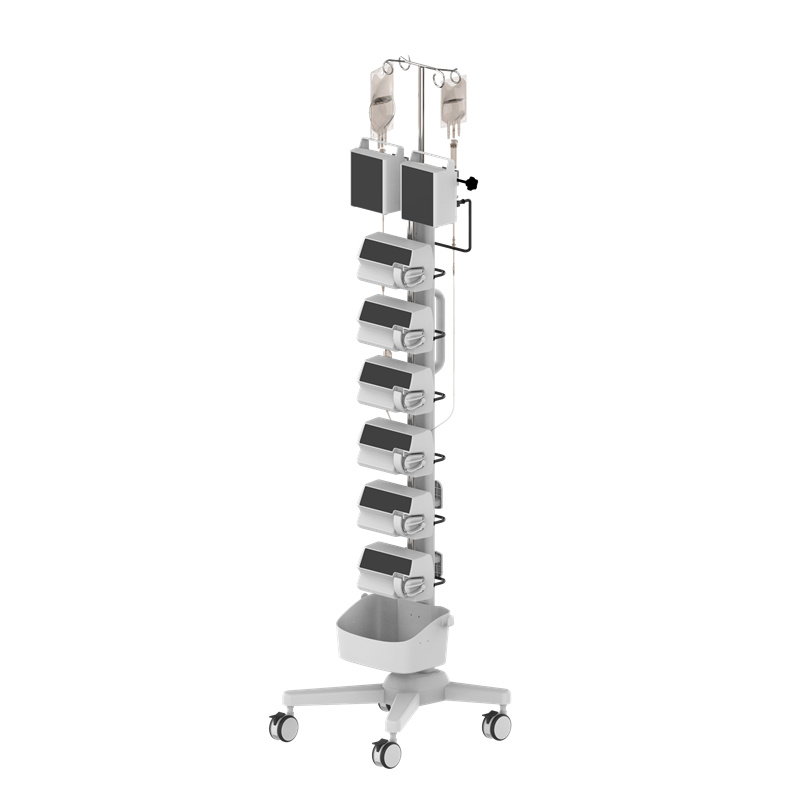 6+2 channels infusion cart with power management-RS008-08726/COR-0036 6+2 channels infusion cart with power management-RS008-08726/COR-0036