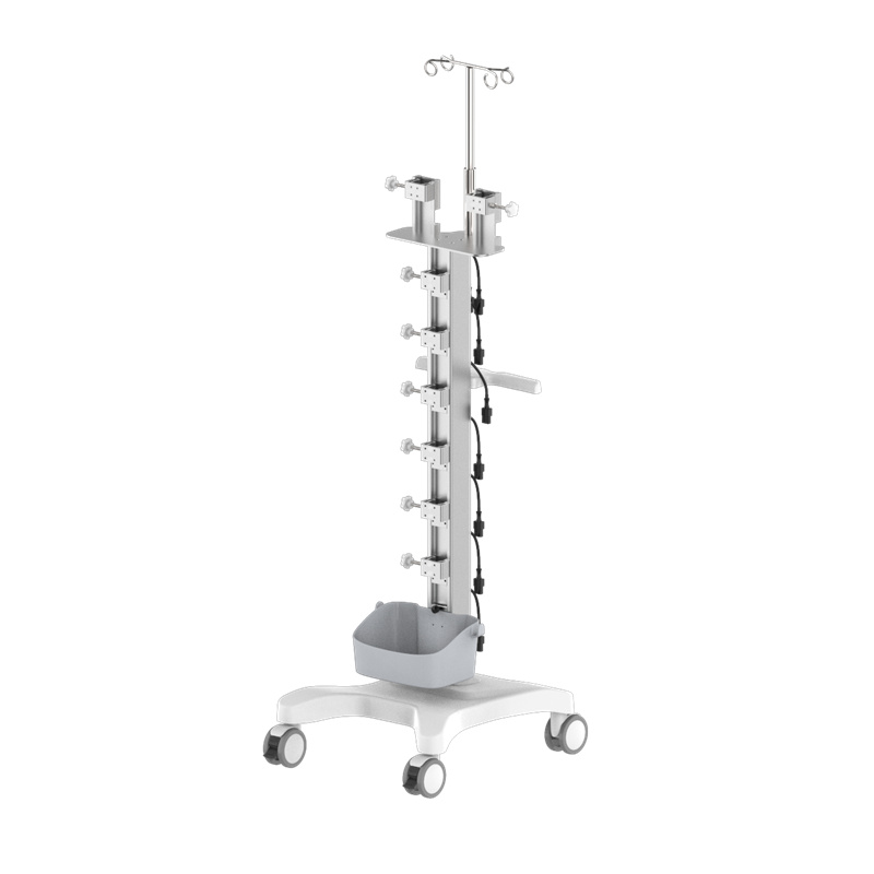 Infusion&Injection Pump Cart 6+2 channels with power cord