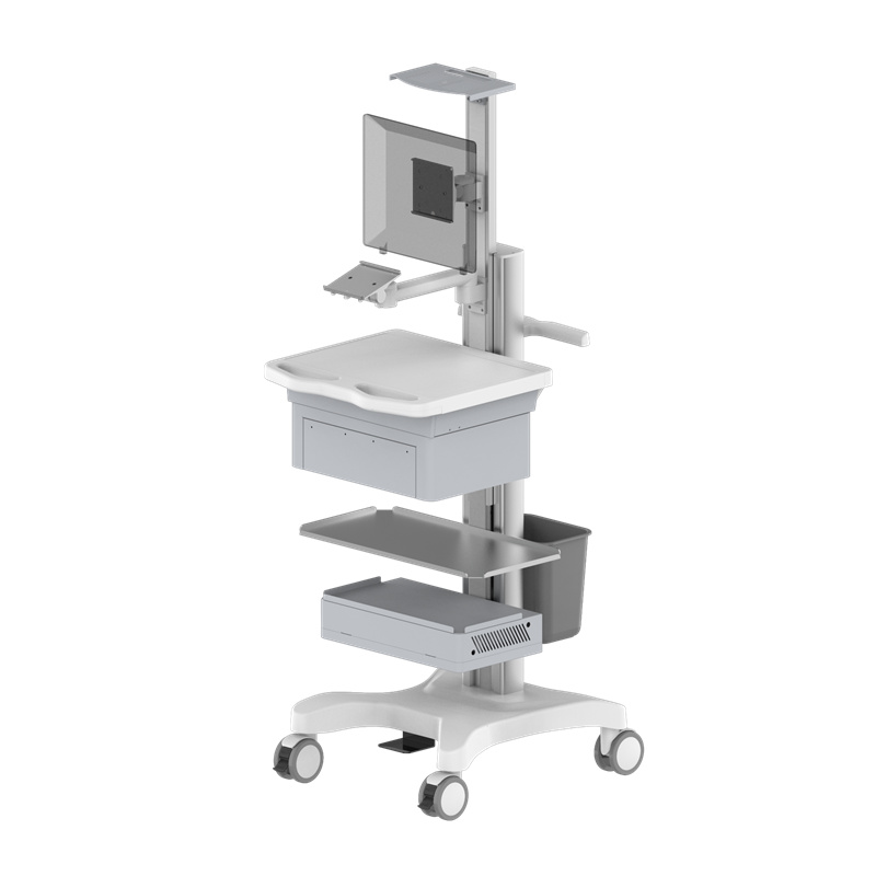 Height-Adjustable Computer Workstation Cart – TR800-100-11 Height-Adjustable Computer Workstation Cart – TR800-100-11