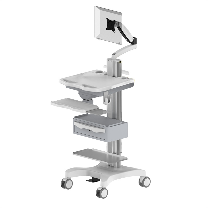 Height-Adjustable Computer Workstation Cart – TR800-100-XX Height-Adjustable Computer Workstation Cart – TR800-100-XX