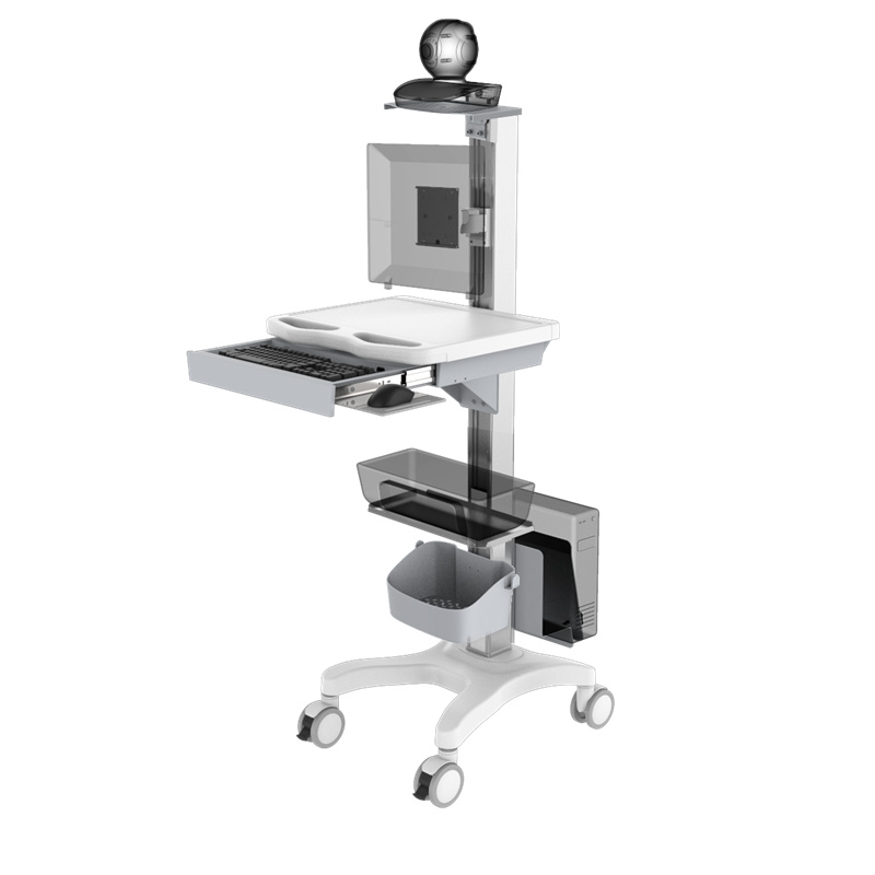 Height-Adjustable Computer Workstation Cart – TR700-200-XX Height-Adjustable Computer Workstation Cart – TR700-200-XX