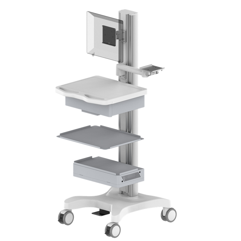 Height-Adjustable Computer Workstation Cart – TR800-100-XX Height-Adjustable Computer Workstation Cart – TR800-100-XX
