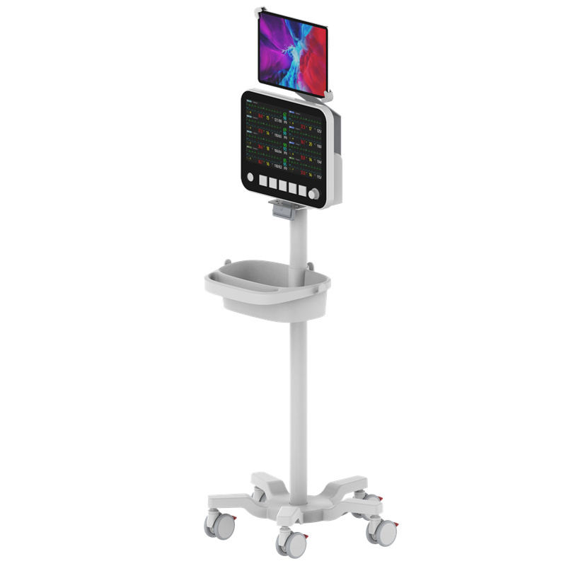 Mindray monitor and PAD integrated Trolley