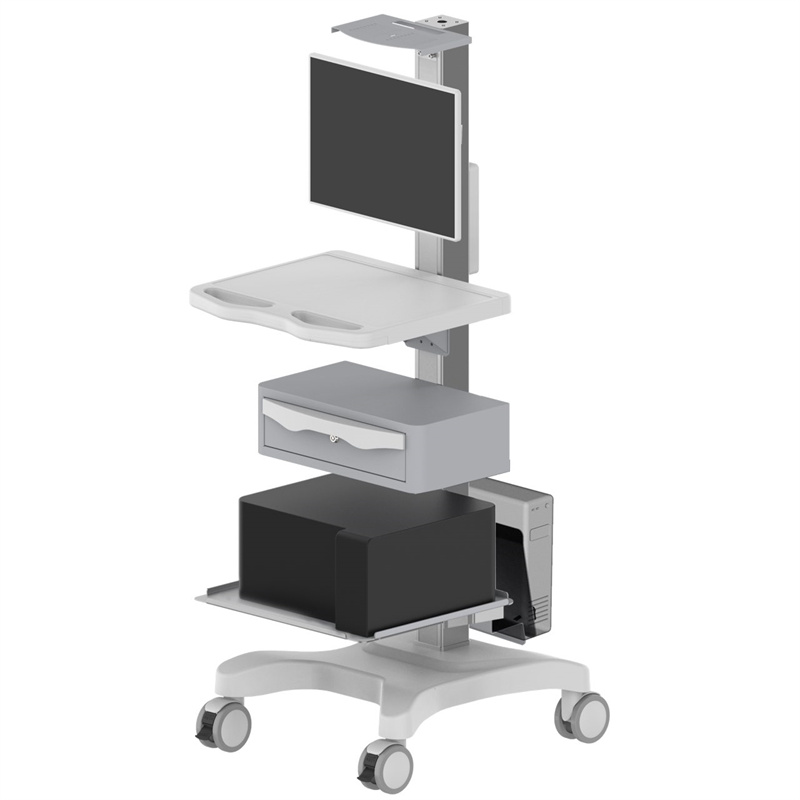 Height-Adjustable Computer Workstation Cart – TR800-200-XX Height-Adjustable Computer Workstation Cart – TR800-200-XX