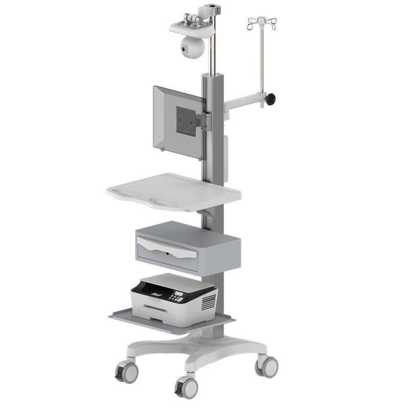Height-Adjustable Computer Workstation Cart – TR700-200 Height-Adjustable Computer Workstation Cart – TR700-200