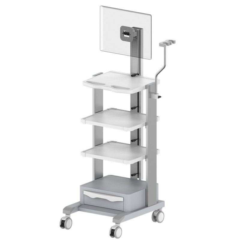 Chariot d’endoscopie-Y compris emplacement de tri du cordon d’alimentation-1M-TR900C-12-03