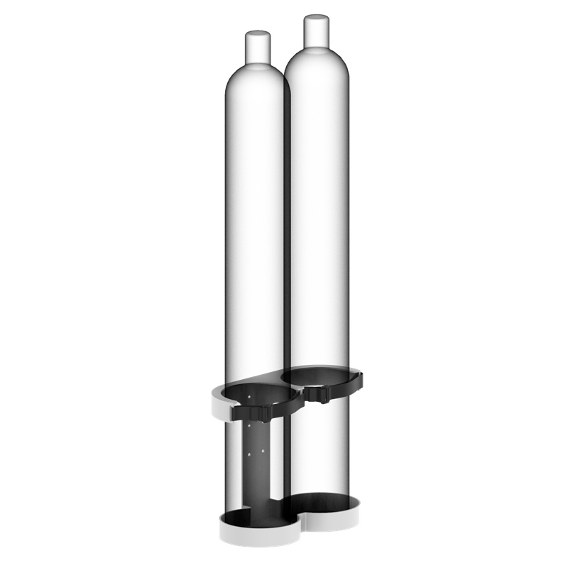 Twin oxygen cylinder holders