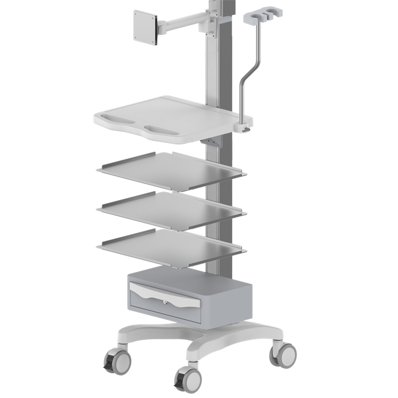 Height-Adjustable Computer Workstation Cart – TR700-200-XX Height-Adjustable Computer Workstation Cart – TR700-200-XX