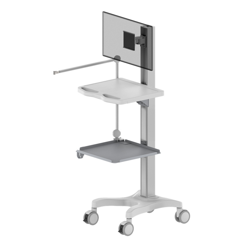 Height-Adjustable Computer Workstation Cart – TR700-200-ZG Height-Adjustable Computer Workstation Cart – TR700-200-ZG