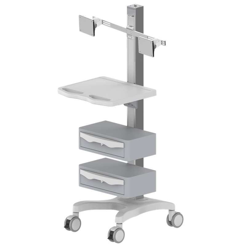 Height-Adjustable Computer Workstation Cart – TR700-200-XX Height-Adjustable Computer Workstation Cart – TR700-200-XX