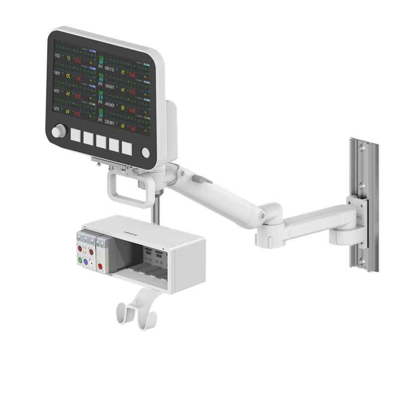 Mindray N19/N22 monitor solution with SMR-Gas Spring Arm – Routeable-WM800-200