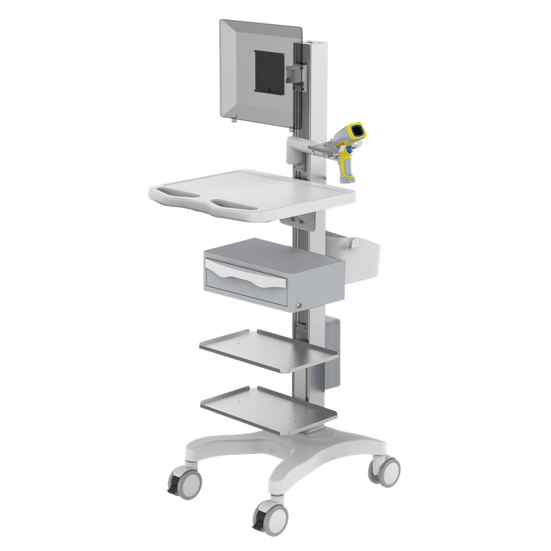 Height-Adjustable Computer Workstation Cart – TR700-100-XX Height-Adjustable Computer Workstation Cart – TR700-100-XX