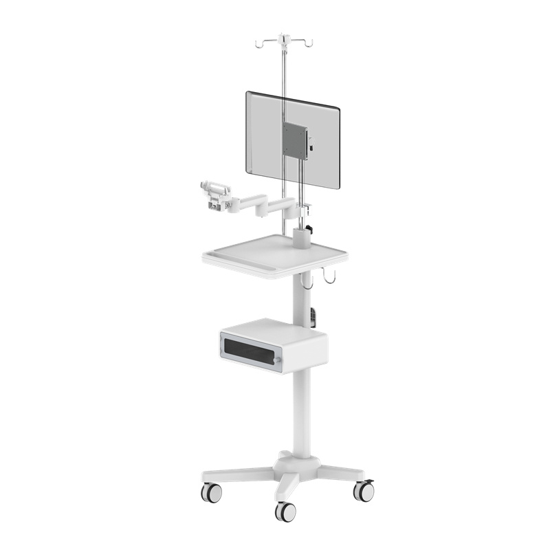 Chariot d’uroscope cystoscopique – Chariot endoscopique – Petit poste de travail – RS008