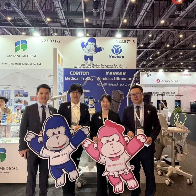 CORITON brilla en la exposición WHX de Dubai con Good Luck Orangutan & Sweet Orangutan, y la fuerza de los carros médicos aparece en el mercado de Medio Oriente