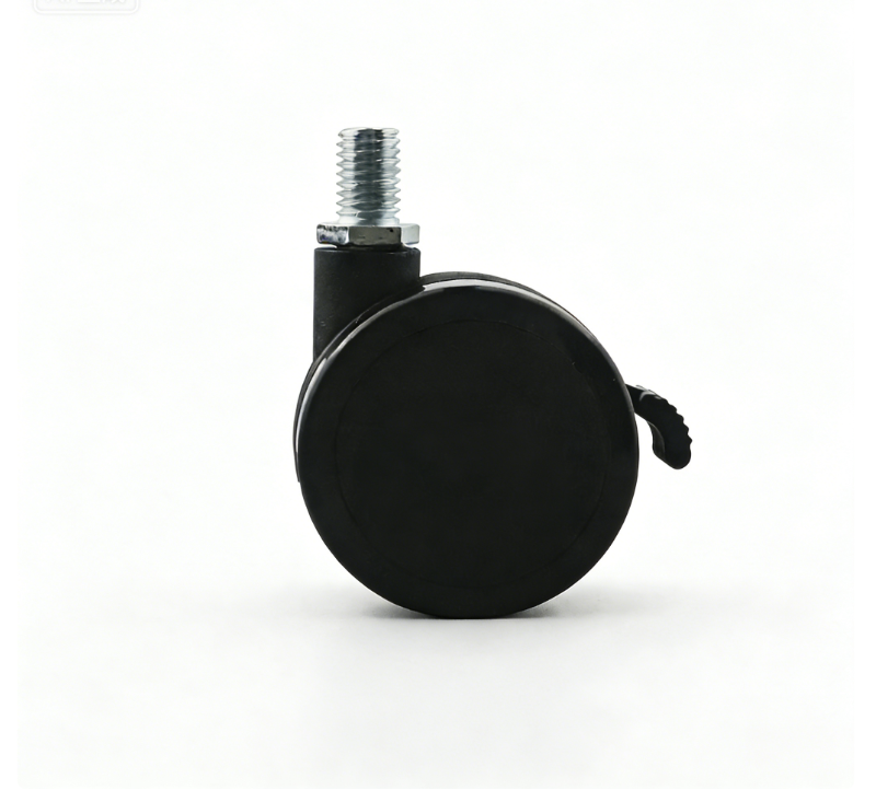 2 inch black swivel caster plug-in stem / threaded stem brake / without brake optional 2 inch black swivel caster plug-in stem / threaded stem brake / without brake optional