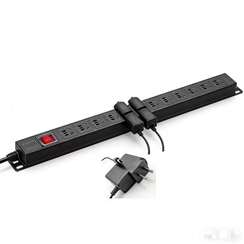 US standard 12 outlet power strip 10 A 2.08 sq mm 5 m illuminated switch without cable