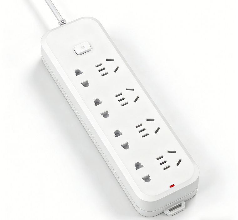 Chinese standard 8 outlet power strip 10 A 2500 W BULLGN403S overall length5 m