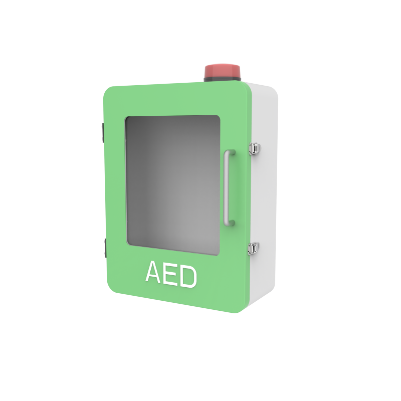 Outdoor Audible and Visual Alarm AED Wall Cabinet – B020-14557